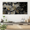 Noir Shine Canvas Art Clock Canvas