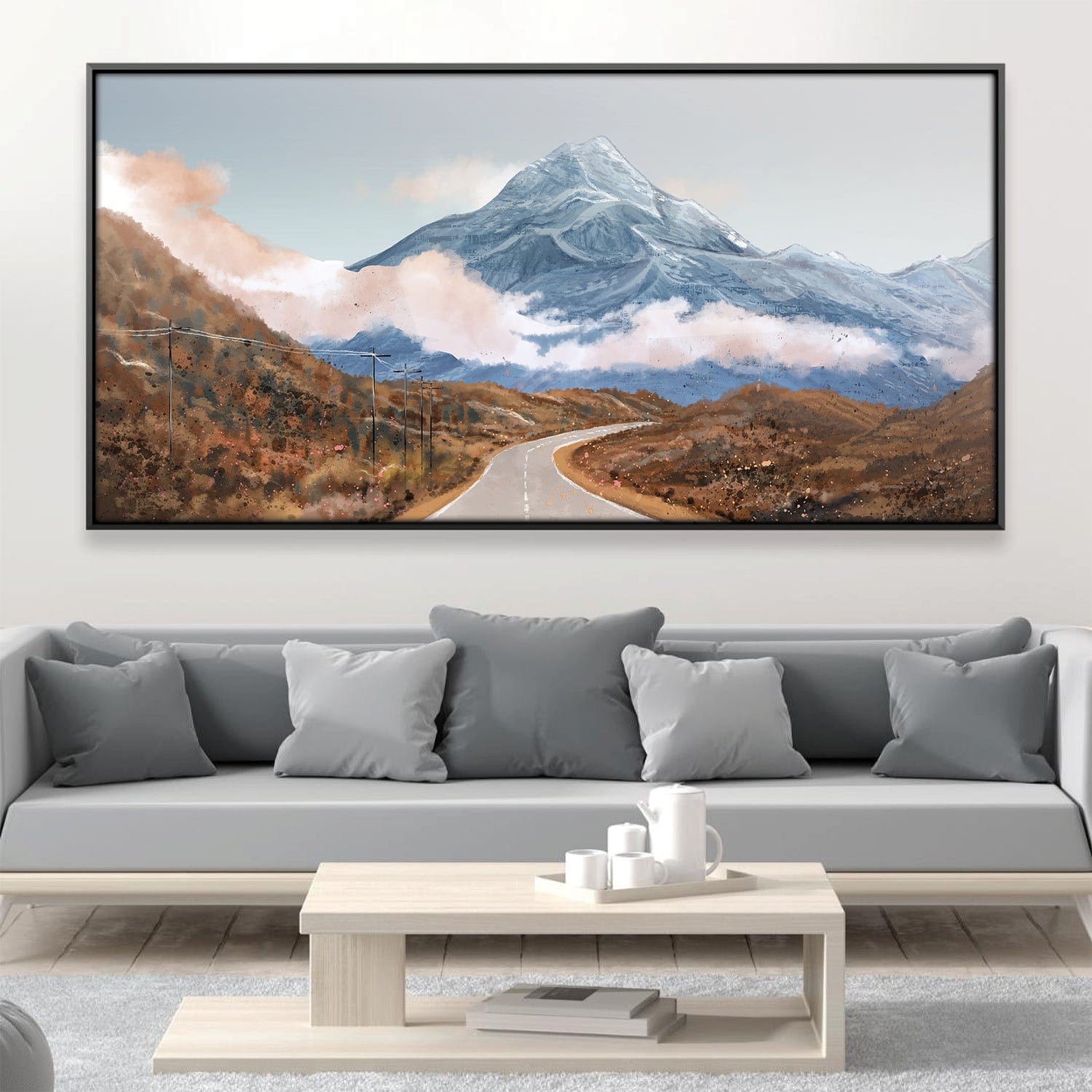 Northbend Trail Canvas Art 20 x 10in / Canvas Clock Canvas