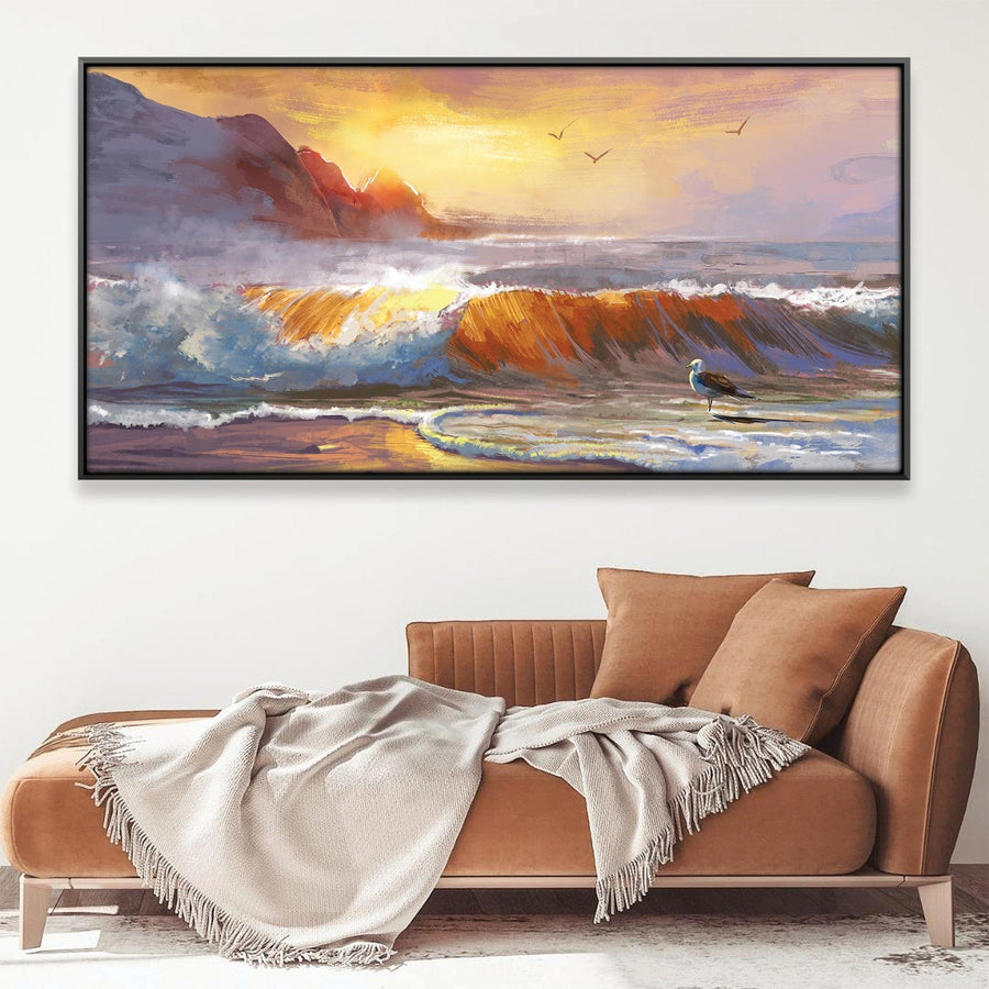 Ocean Serenade Canvas Art 20 x 10in / Canvas Clock Canvas