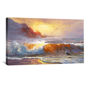 Ocean Serenade Canvas Art Clock Canvas