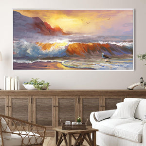 Ocean Serenade Canvas Art Clock Canvas