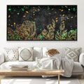 Orbiting Garden Canvas Art Clock Canvas