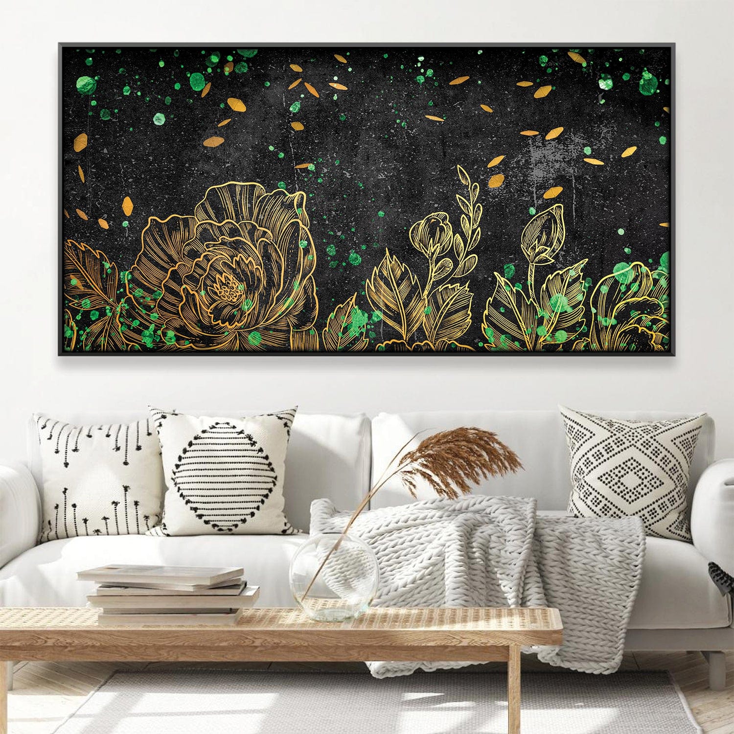 Orbiting Garden Canvas Art Clock Canvas