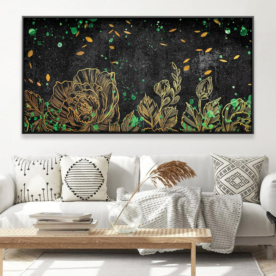 Orbiting Garden Canvas Art Clock Canvas