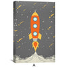 Orbiting Imagination Canvas Art A / 12 x 18in / Canvas Clock Canvas