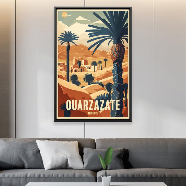 Ouarzazate Morocco Canvas Art Clock Canvas