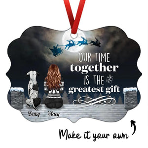 Our Time Together Pet Ornament Customizer Ornament / Aluminum / 10.8 x 8cm Clock Canvas