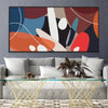 Ovals and Color Canvas Art Clock Canvas