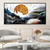 Over the Forest Abstract Canvas Art Clock Canvas