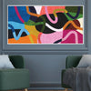 Overlap and Color Canvas Art Clock Canvas