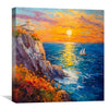Paint by the Sea Canvas Art Clock Canvas