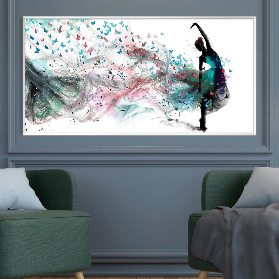 Painted by the Dancer Canvas Art Clock Canvas