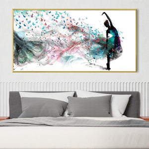 Painted by the Dancer Canvas Art Clock Canvas