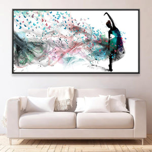 Painted by the Dancer Canvas Art Clock Canvas