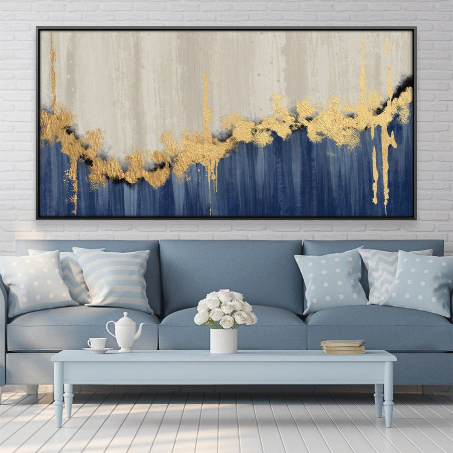 Painted Contrast Canvas Art Clock Canvas