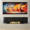 Painted Dancers Canvas Art Clock Canvas