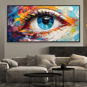 Painted Eye Canvas Art Clock Canvas