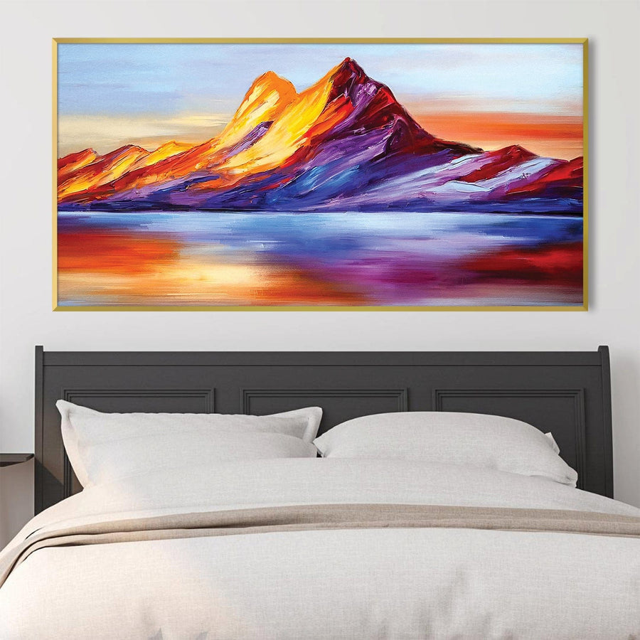 Painted Peaks Canvas Art Clock Canvas