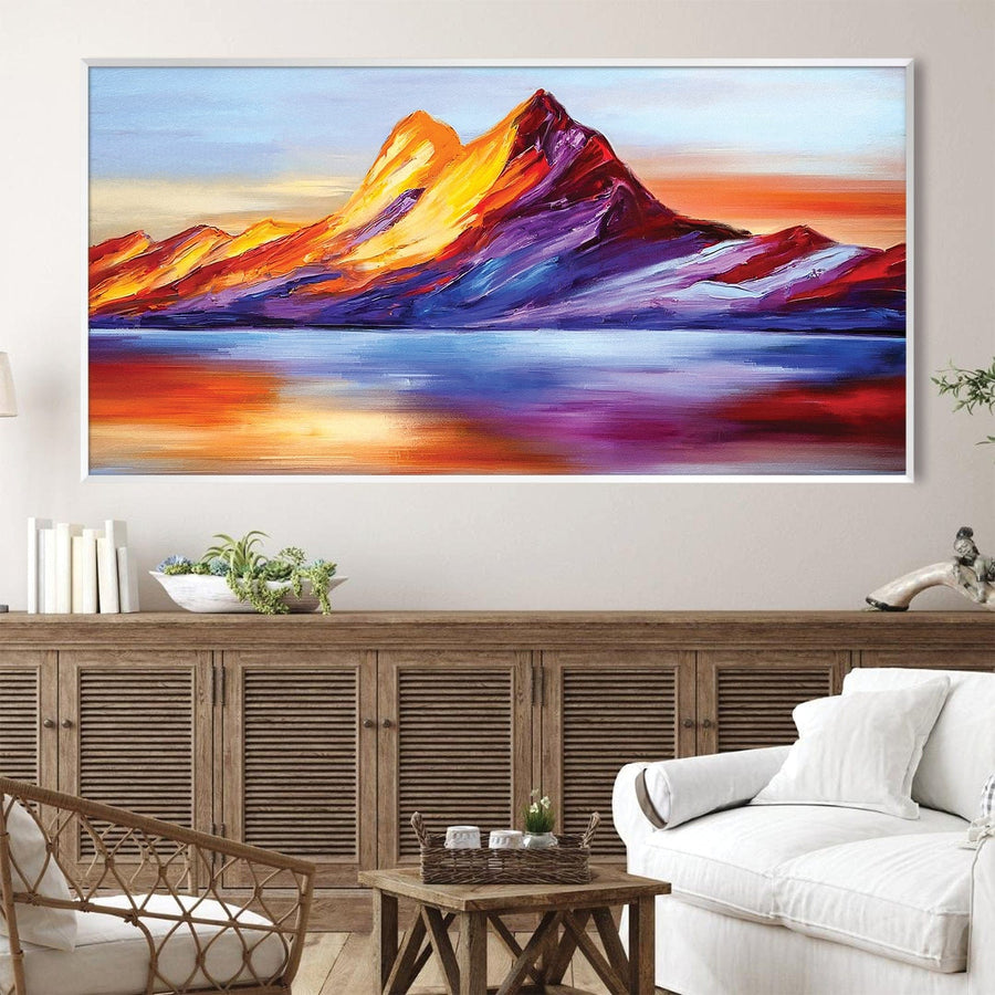 Painted Peaks Canvas Art Clock Canvas