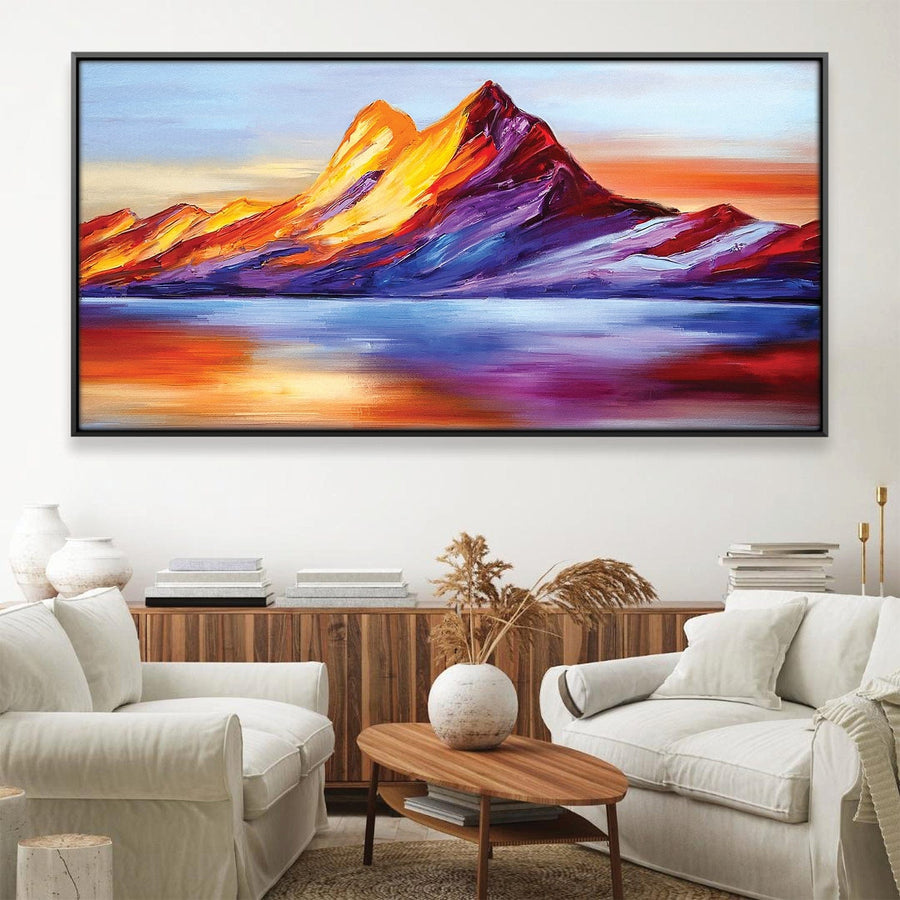 Painted Peaks Canvas Art Clock Canvas