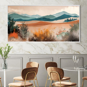 Painted Plains Canvas Art Clock Canvas