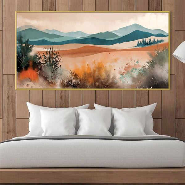 Painted Plains Canvas Art Clock Canvas