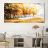 Palette of Fall Canvas Art Clock Canvas