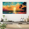 Palette of Paradise Canvas Art Clock Canvas