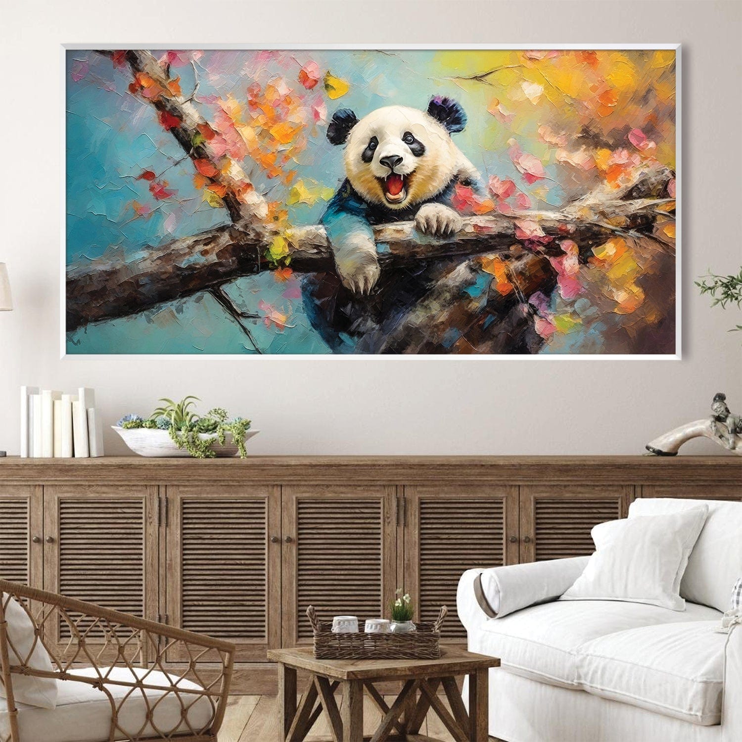 Panda Happiness Canvas | Canvas Wall Art Panda Happiness Canvas | Canvas Wall Art