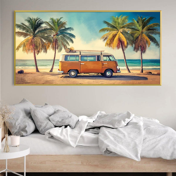 Paradise Drive Canvas Art Clock Canvas