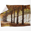 Park Strolls Blanket Blanket 75 x 100cm Clock Canvas