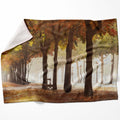 Park Strolls Blanket Blanket 75 x 100cm Clock Canvas