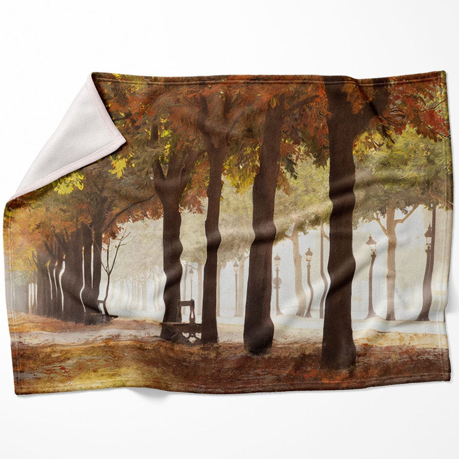 Park Strolls Blanket Blanket 75 x 100cm Clock Canvas
