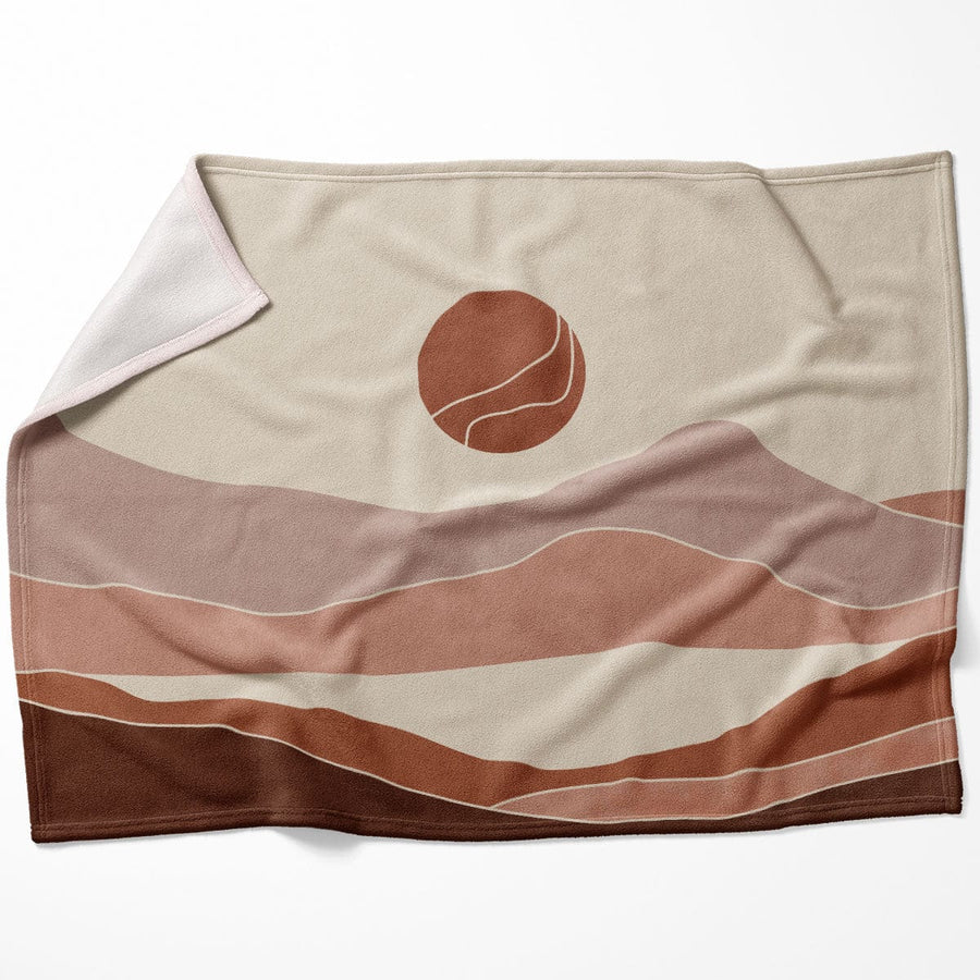 Pastel Horizon Blanket Blanket 75 x 100cm Clock Canvas