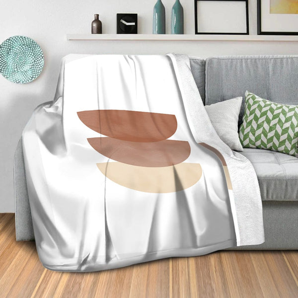 Pastel Shades A Blanket Blanket Clock Canvas