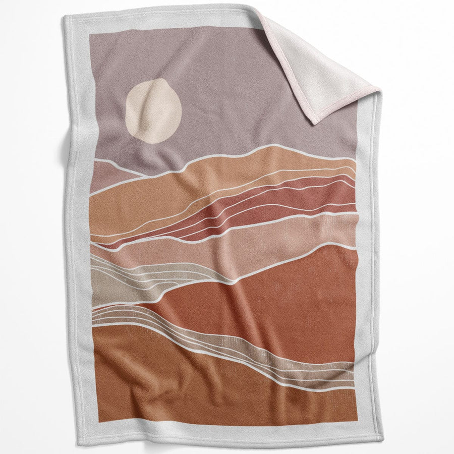 Pastel Shades B Blanket Blanket 75 x 100cm Clock Canvas