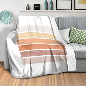 Pastel Tones A Blanket Blanket Clock Canvas