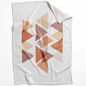 Pastel Triangles A Blanket Blanket 75 x 100cm Clock Canvas