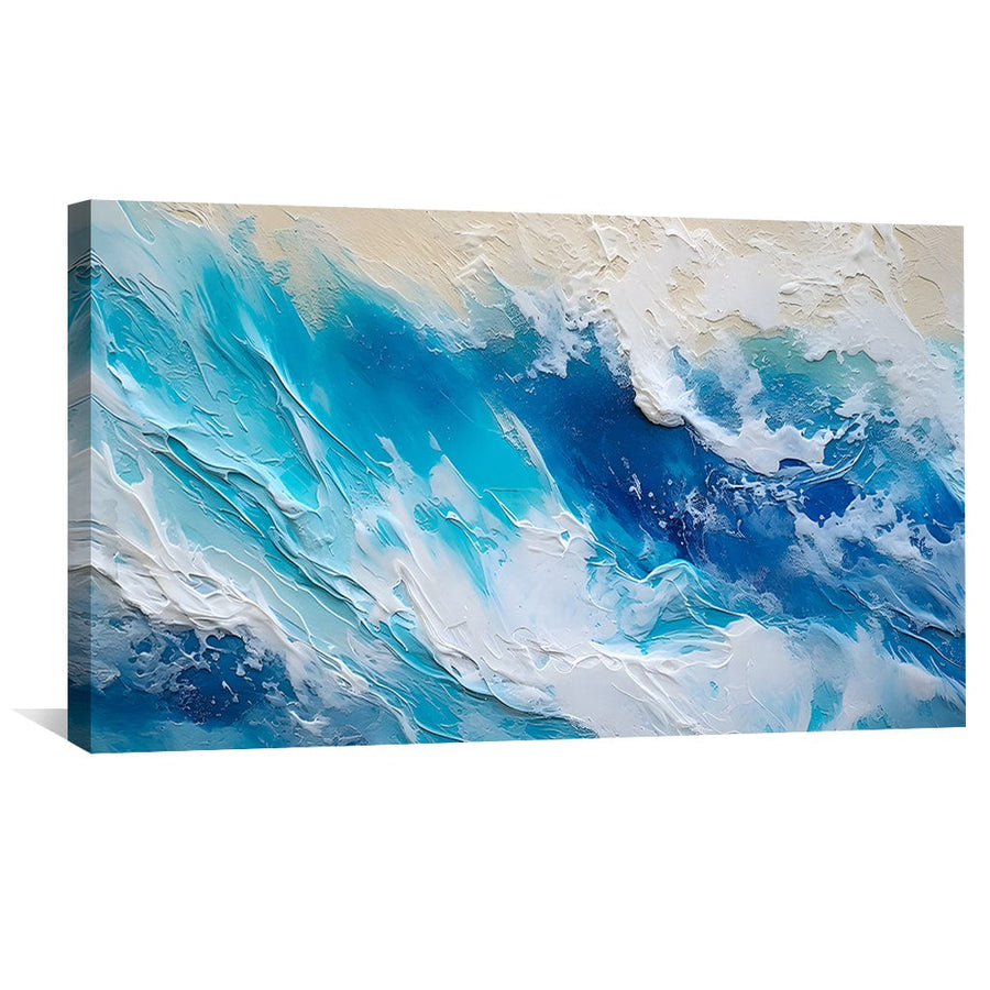 Pastel Waves Canvas Art Clock Canvas