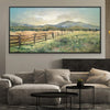 Pasture Foothills Canvas Art 20 x 10in / Canvas Clock Canvas