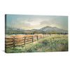 Pasture Foothills Canvas Art Clock Canvas
