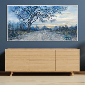 Path of Quiet Skies Canvas Art Clock Canvas