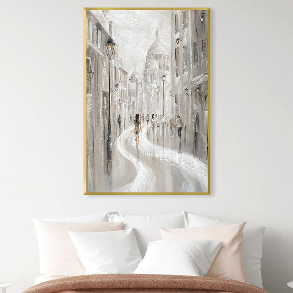 Path to the Sacré-Coeur Canvas Art Clock Canvas