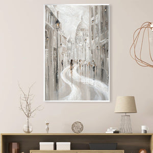 Path to the Sacré-Coeur Canvas Art Clock Canvas