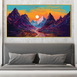 Pathway to the Sun Canvas Art Clock Canvas