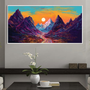 Pathway to the Sun Canvas Art Clock Canvas