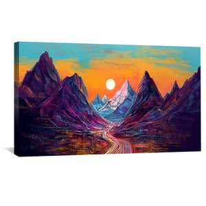 Pathway to the Sun Canvas Art Clock Canvas