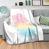 Peace and Pride Blanket Blanket Clock Canvas