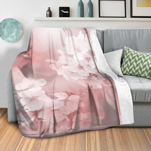 Peaceful Blossoms Blanket Blanket Clock Canvas