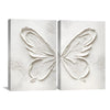 Peaceful Butterfly Art Clock Canvas